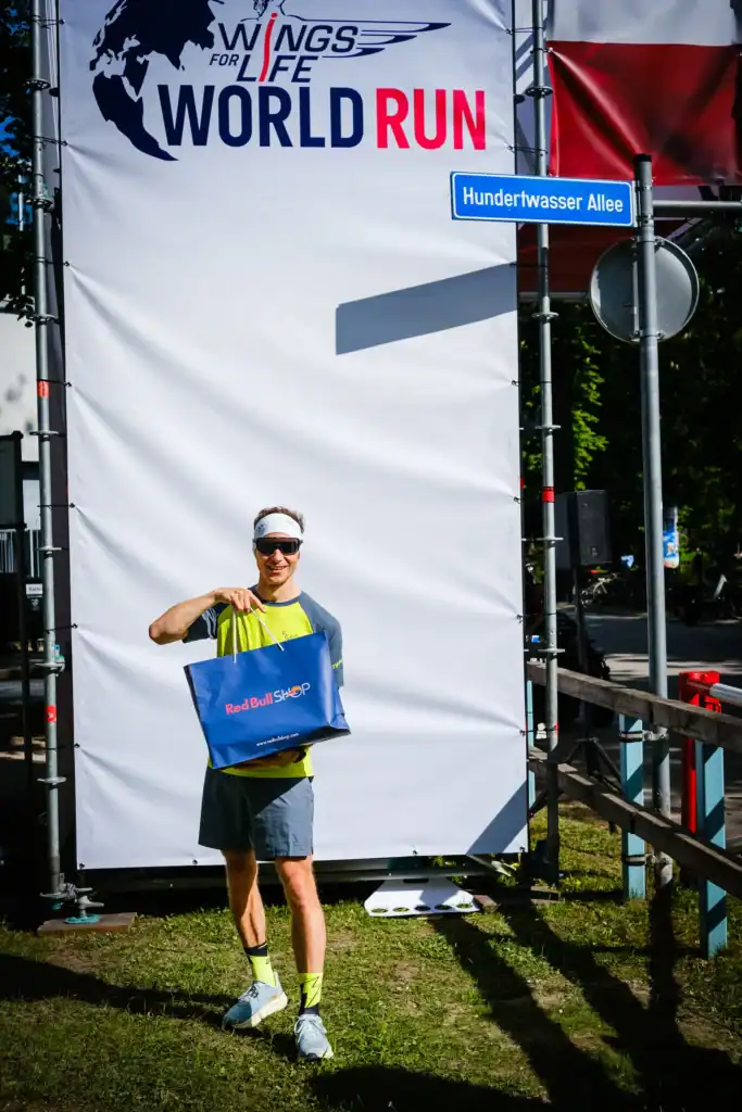 Leistungsfähig sein beim Wings for Life App Run Volksgarten Salzburg