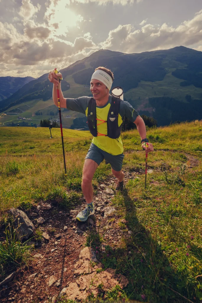Martin Ziekel beim Aufstieg in Saalbach